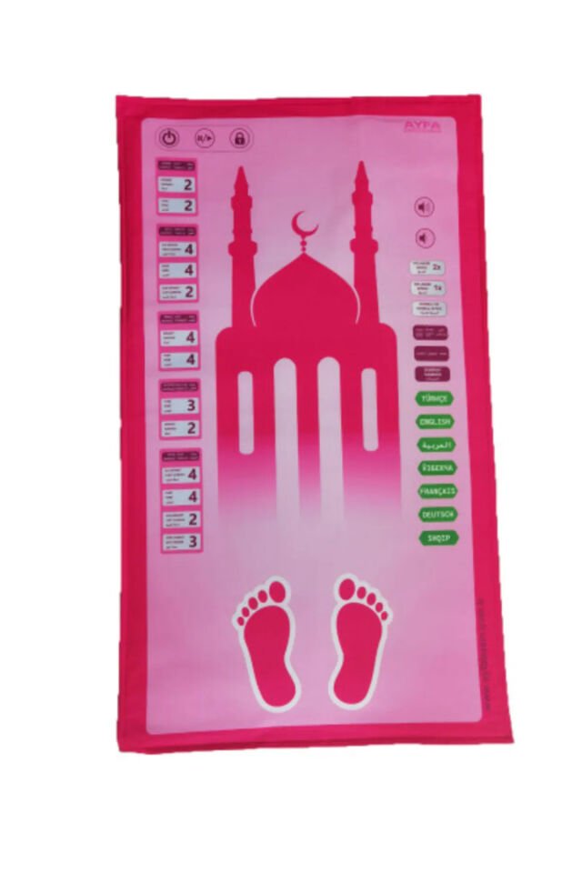Sesli Seccade – Benim Seccadem (7 Dil Seçenekli) – Kabe Desenli Pembe & Mavi Pembe