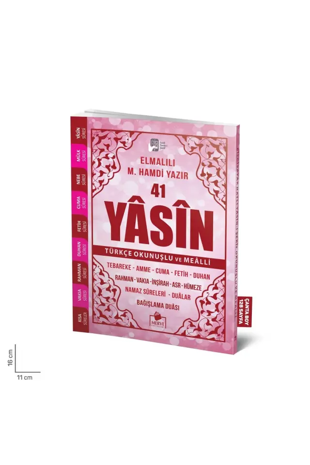 10 Adet - Çanta boy 128 Sayfa Dağıtmalık Ekonomik Yasin