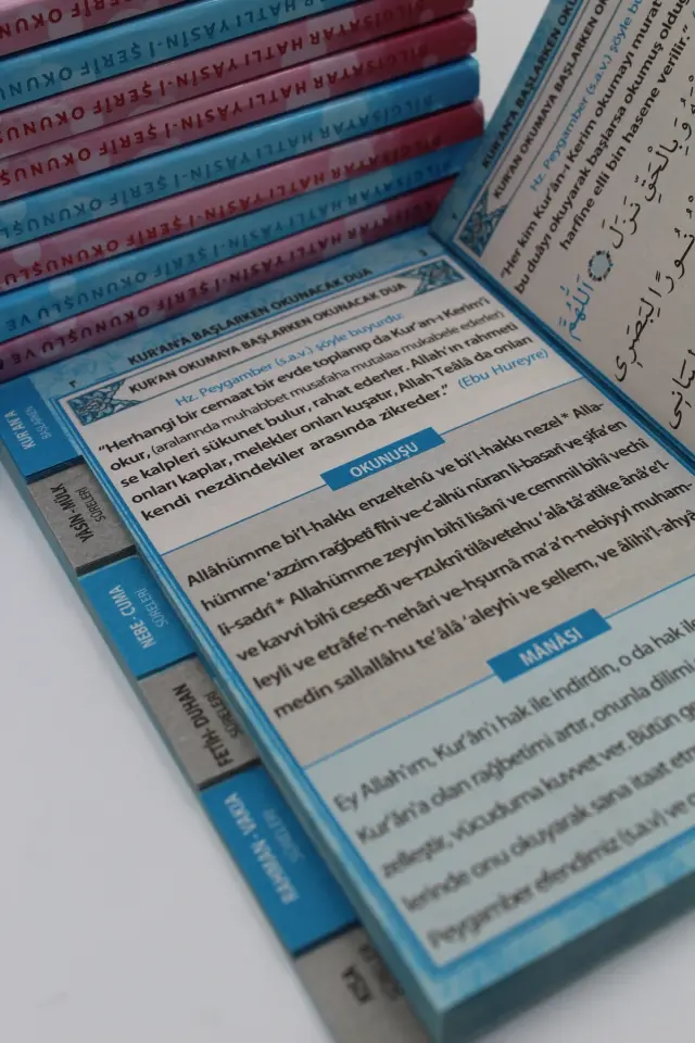 10 Adet - Çanta boy 128 Sayfa Dağıtmalık Ekonomik Yasin