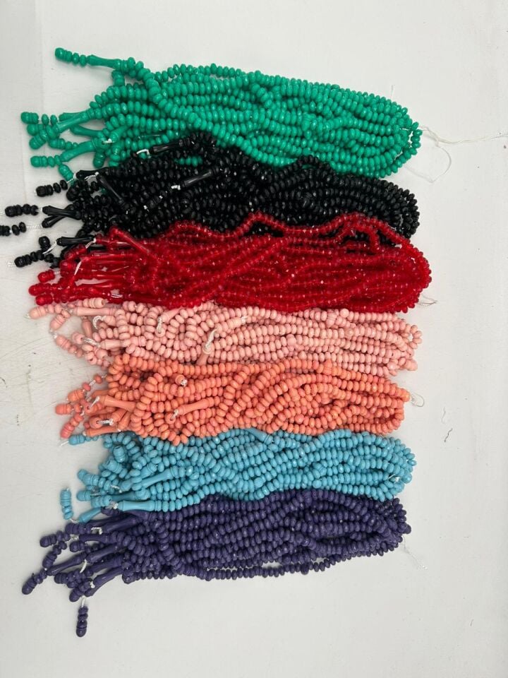 40 Adet - Dağıtmalık - Hediyelik - Plastik Kristal Tesbih