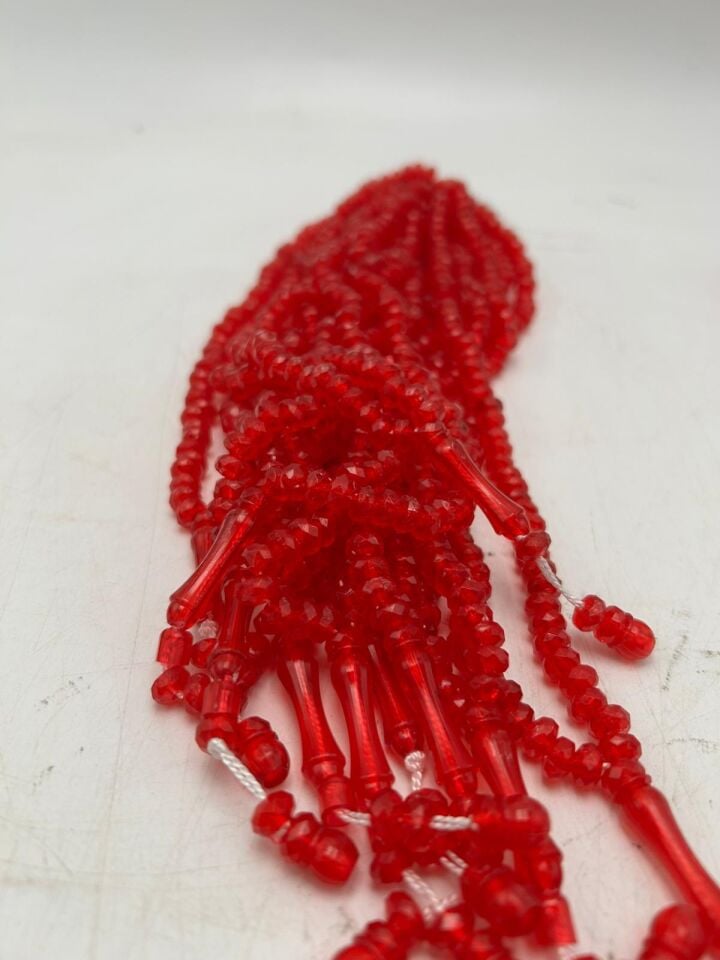 40 Adet - Dağıtmalık - Hediyelik - Plastik Kristal Tesbih