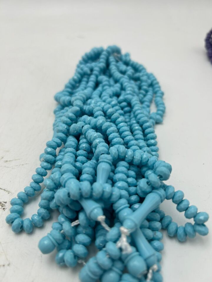 40 Adet - Dağıtmalık - Hediyelik - Plastik Kristal Tesbih