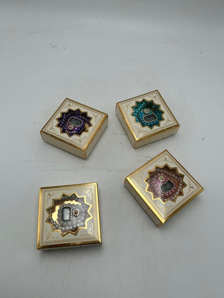 İnci tesbih ve taşlı zikirmatik seti - hediyelik set