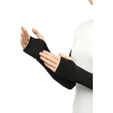 Tesettür Parmaklı Kolluk - Siyah