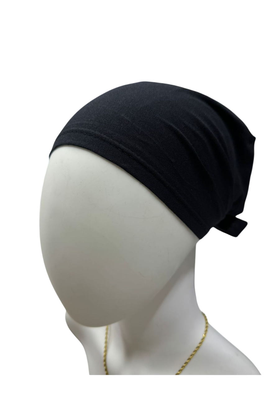 Ekonomik Dikişli Siyah Penye Bone - 4 adet