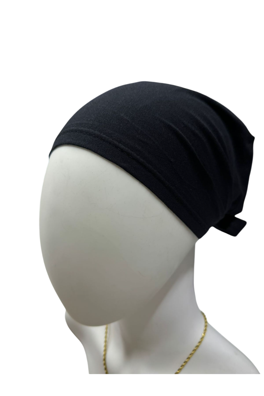 Ekonomik Dikişli Siyah Penye Bone - 4 adet