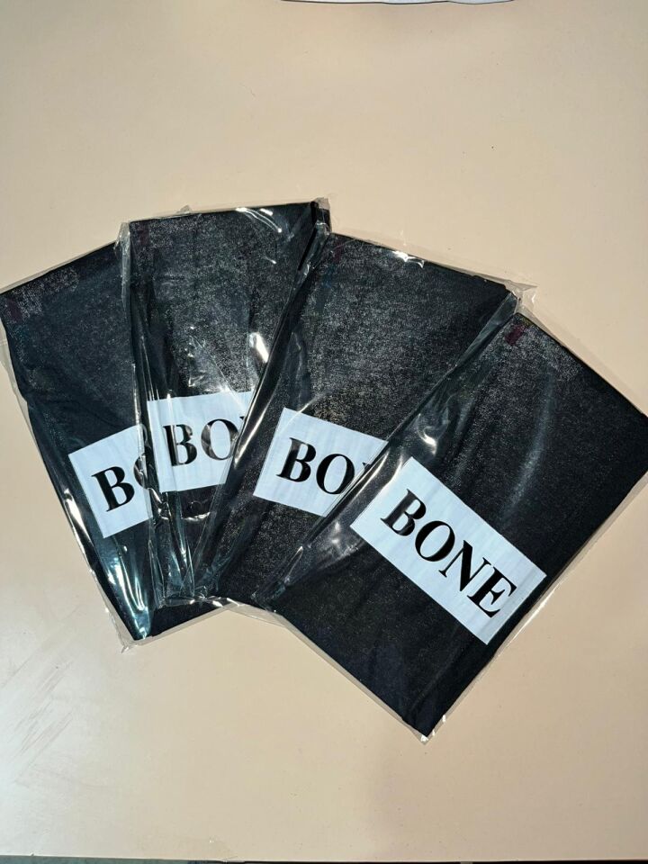 Ekonomik Dikişli Siyah Penye Bone - 4 adet