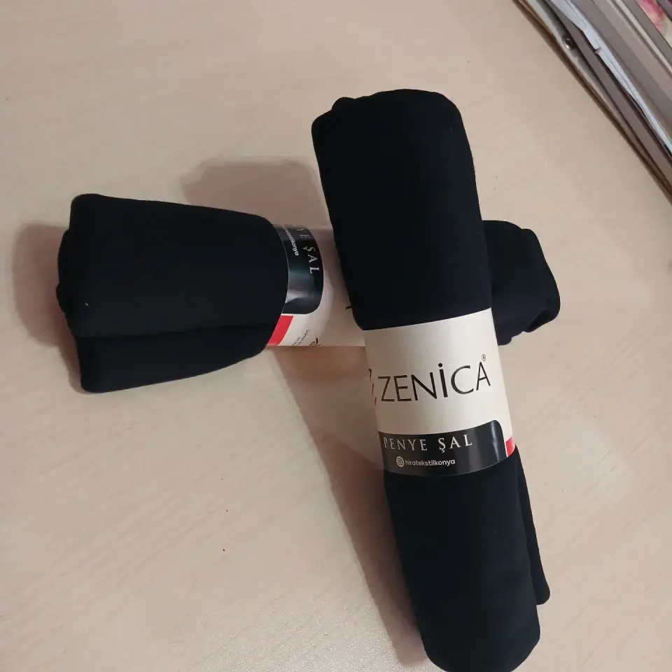 Penye Şal - Viskon Kumaş - Siyah