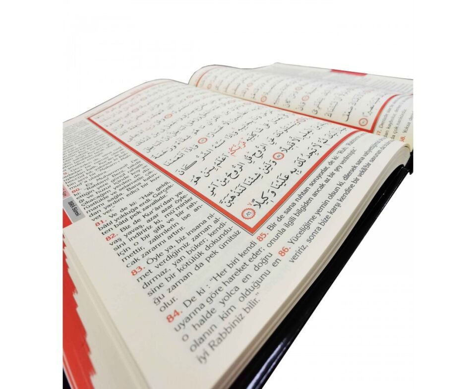 MÜHÜRLÜ ORTA BOY KURAN-I KERİM MEALİ - LİLA