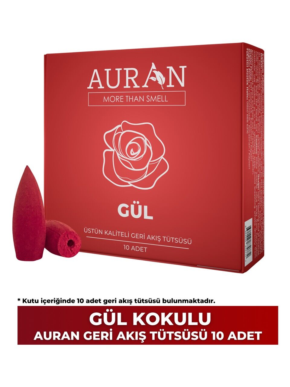 Geri Akış Tütsüsü - Konik Tütsü - Gül