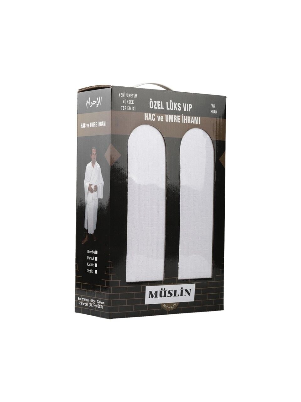 %100 Pamuk Eko Müslin Kumaş Hac ve Umre Için Ihram - %100 Pamuk Ihram