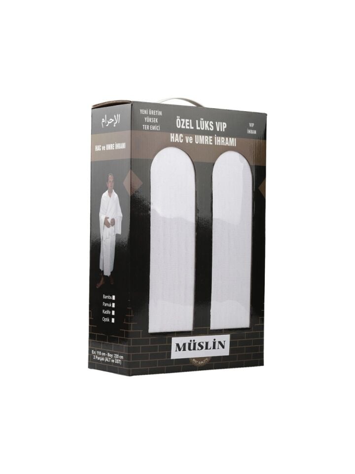 %100 Pamuk Eko Müslin Kumaş Hac ve Umre Için Ihram - %100 Pamuk Ihram
